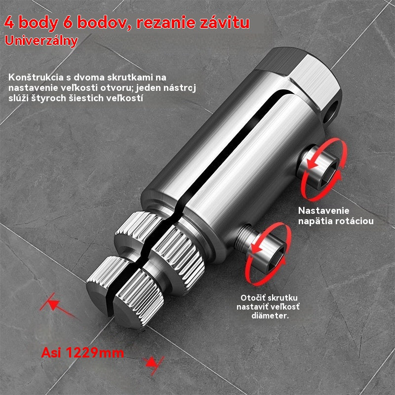 💦🚿Odstraňovač pretrhnutých závitov pre rohový ventilový kohútik, univerzálny kohútik