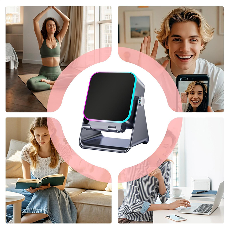 🔥📢【50 % ZĽAVA!】⚡ Bluetooth reproduktor 5 v 1 s bezdrôtovým nabíjaním a nastaviteľným držiakom na telefón 🎶