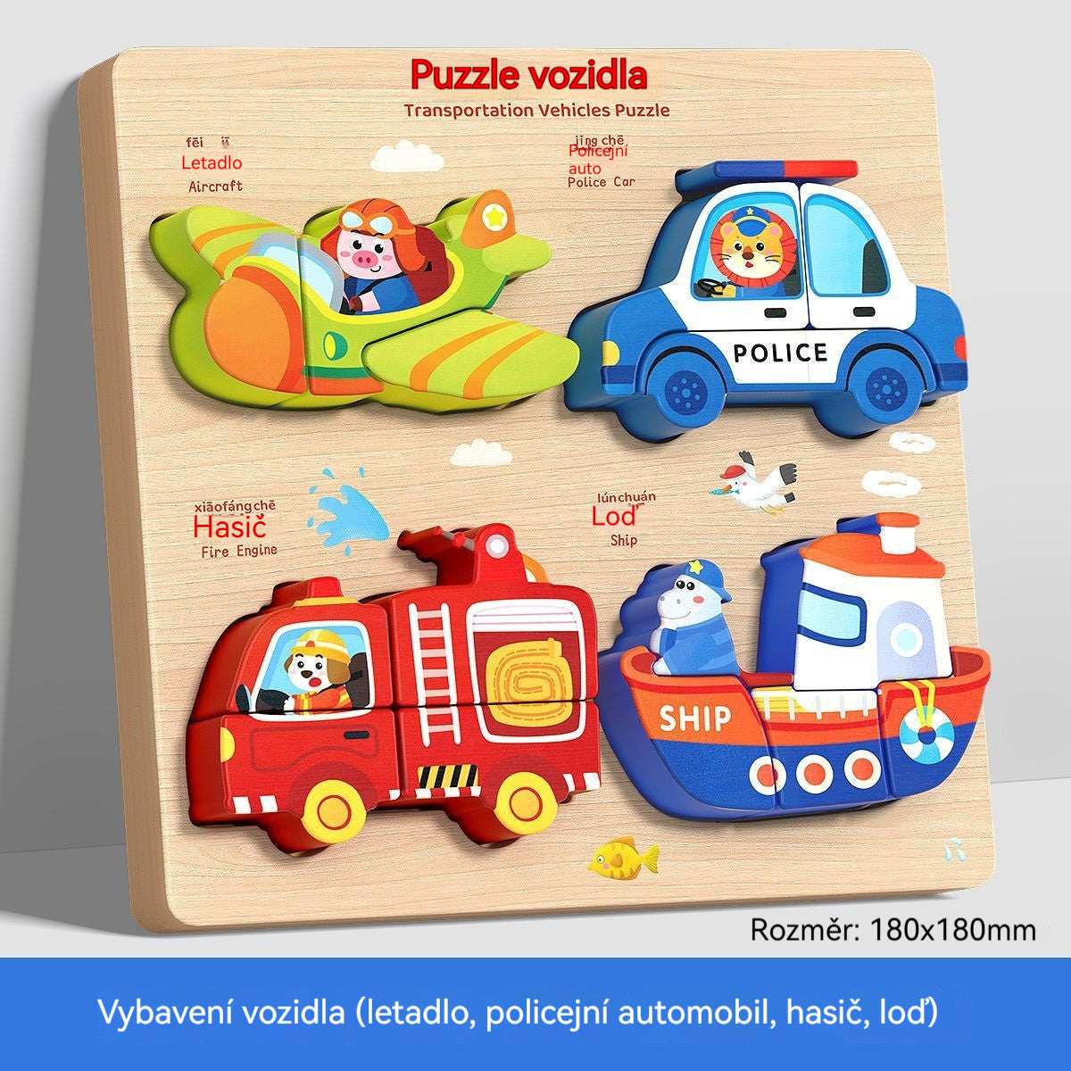 👧🏻🧩【-60% ZĽAVA】 Montessori 3D puzzle pre 1–6 roky