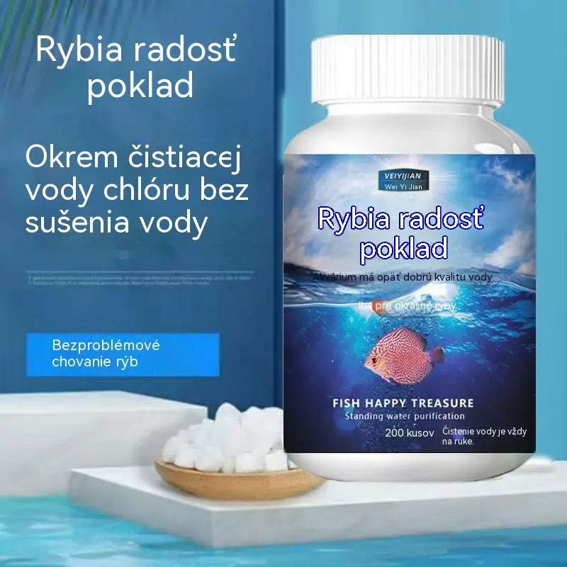 🐟【Kúpte 1 a získajte 1 zadarmo】【2 fľaše, spolu 400 tabliet】💧 Šumivé tablety na čistenie akváriovej a jazierkovej vody 🔥