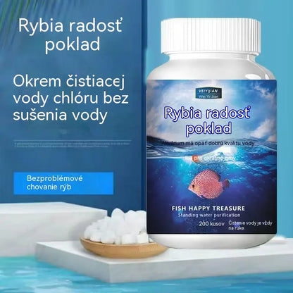 🐟【Kúpte 1 a získajte 1 zadarmo】【2 fľaše, spolu 400 tabliet】💧 Šumivé tablety na čistenie akváriovej a jazierkovej vody 🔥