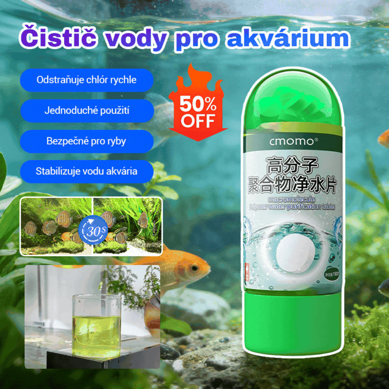 【Kúpte 1 a získajte 1 zadarmo】💦🐟Tablety na čistenie polymérov｜Rýchlo odstraňujú chlór a stabilizujú vodu｜Výmena vody v akváriu bez usadzovania