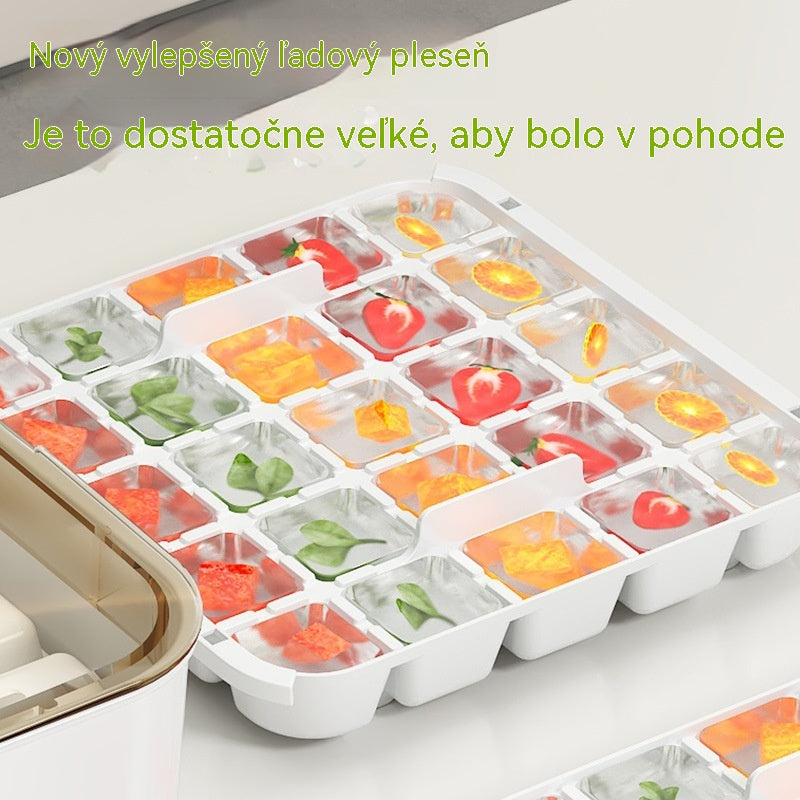💥Špeciálna cena🏖️2026 Nová „lisovacia“ forma na ľad -- ⚡🧊Vyrobí 50 kociek ľadu za jednu sekundu!