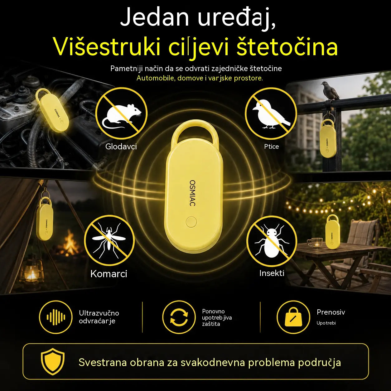 【Kupite 1, dobijte 1 gratis】🛡️ Prijenosni alarm za miša: Ultrazvučni alarm 🐭