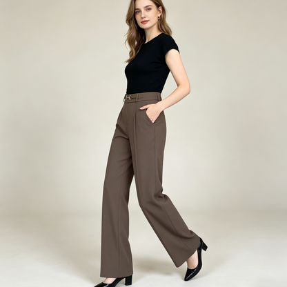 👖❤️【M-4XL】Nové vysoko kvalitné rovné nohavice, ležérne letné vrchné nohavice, jednoduché úzke nohavice s vysokým pásom