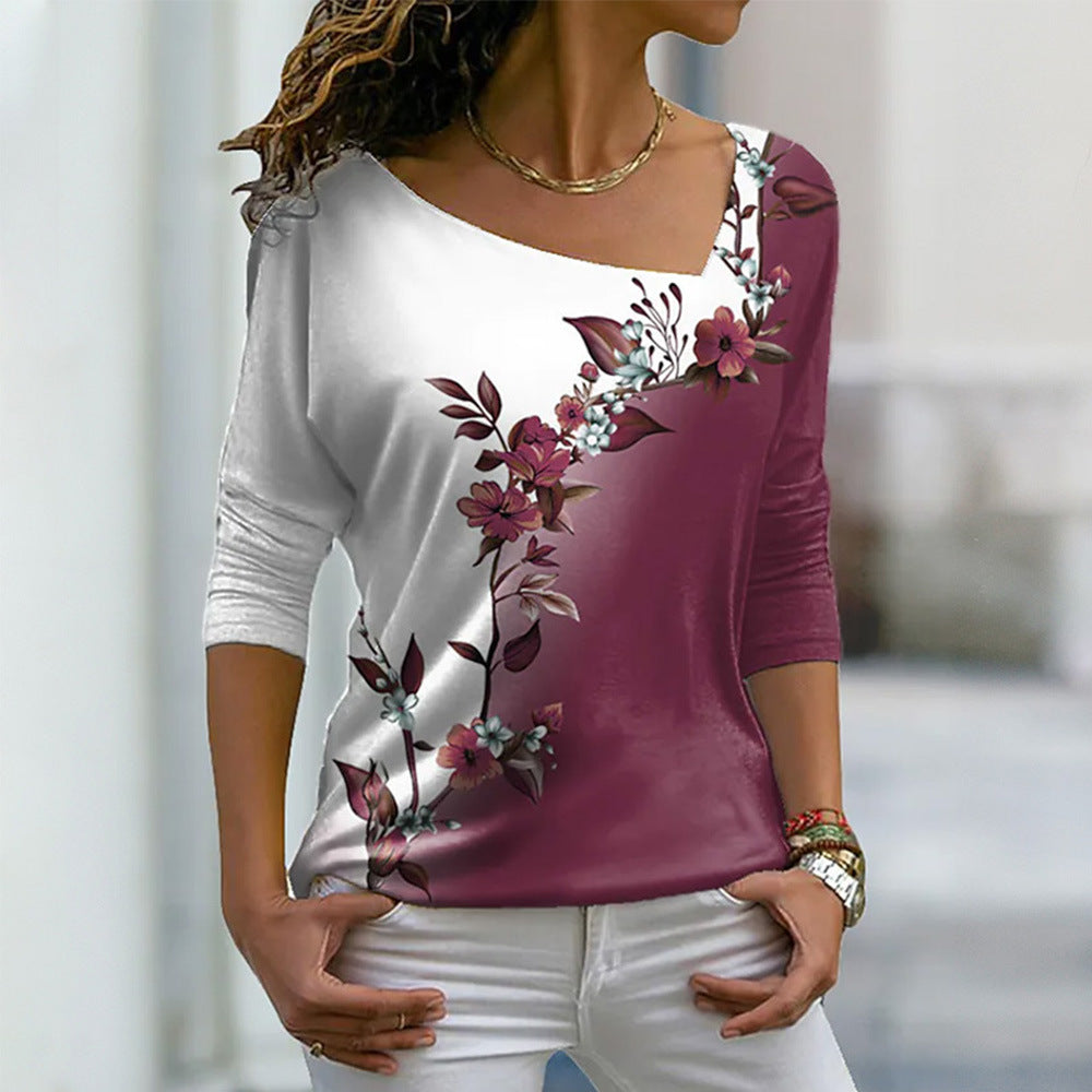 🔥【S-2XL】👚2026 Nové jarné dámske tričko s potlačou