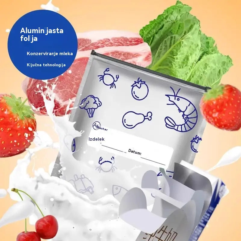 🥣✨Skupaj 30 antibakterijskih vrečk iz aluminijaste folije, izjemno enostavnih za uporabo, za ohranjanje svežine.