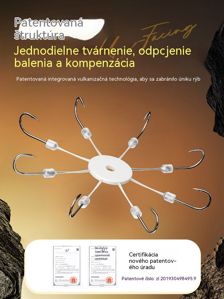 【3 položky】🎣Háčik typu chobotnica smerujúci nahor, výbušný háčik, ochrana proti zaseknutiu a zamotaniu