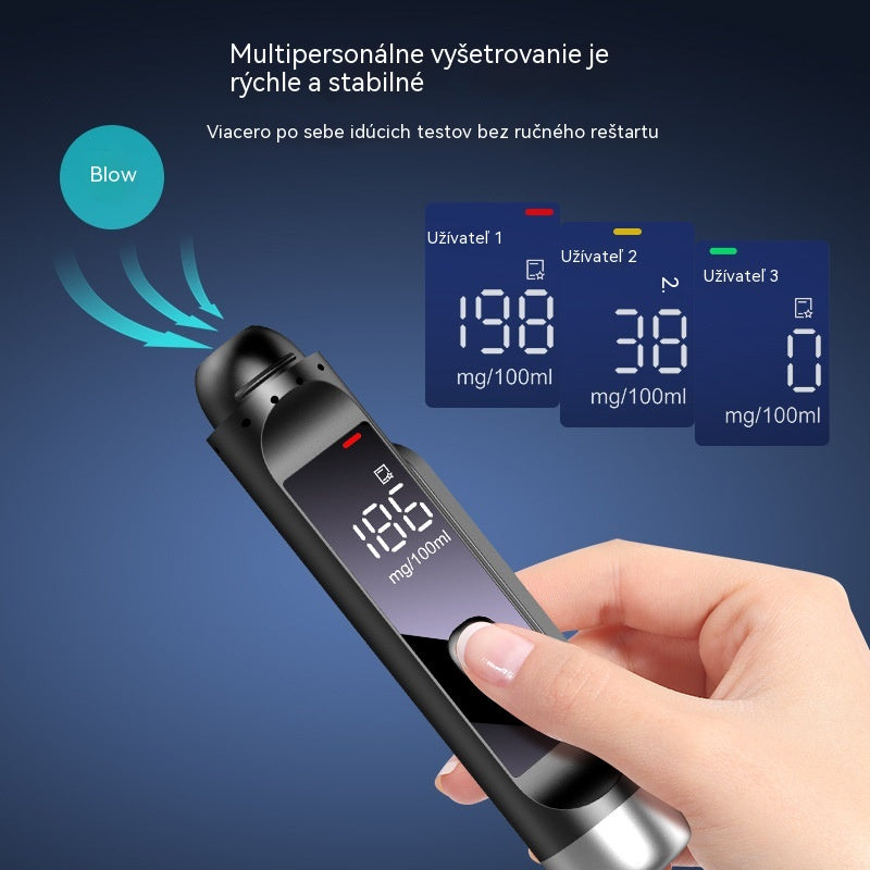 🚗🍷 Alkoholtester + Dočasná parkovacia evidenčná značka + Otvárač okien. Tri v jednom dychtester.