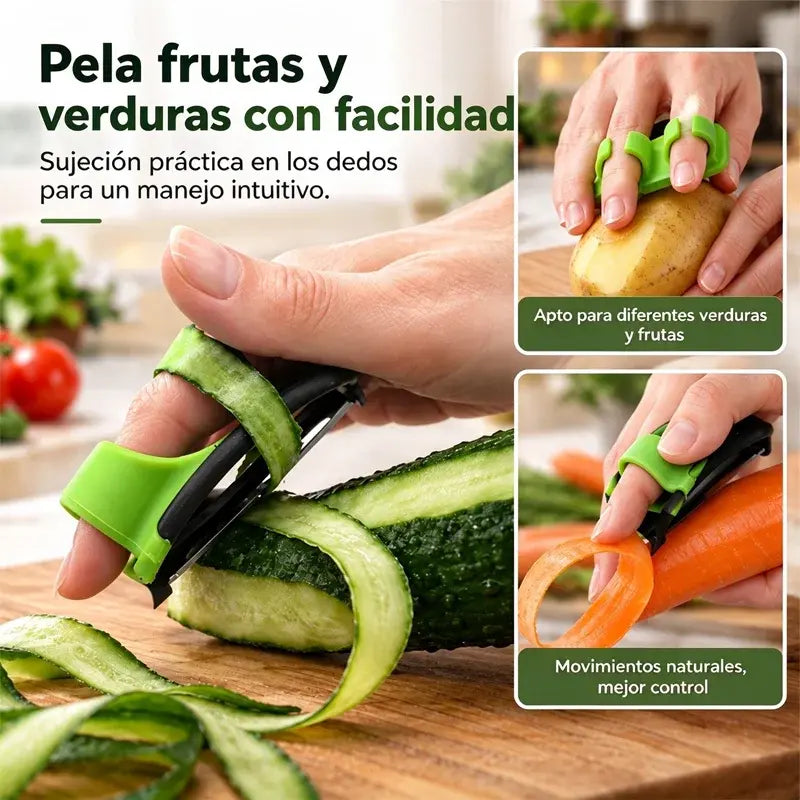🌶️🥣【4 kusy za 23€】Presné šúpanie v okamihu! Šúpadlo na prst s ostrou čepeľou