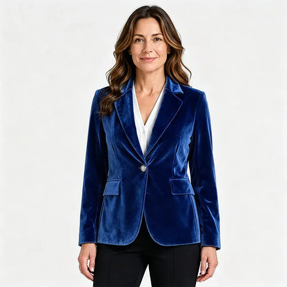 💖【S-3XL】Elegantné a úzke zamatové sako