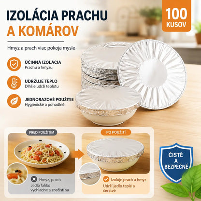 📢📢 ZĽAVA 50%!⏰【100 kusov】 Izolačný kryt z hliníkovej fólie