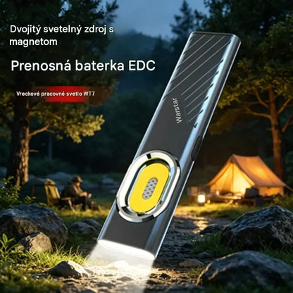 🔥 1 za 20 € | 🔦 Mini COB LED svetlo s magnetom a sponou — Svieti bez toho, aby zaberalo miesto