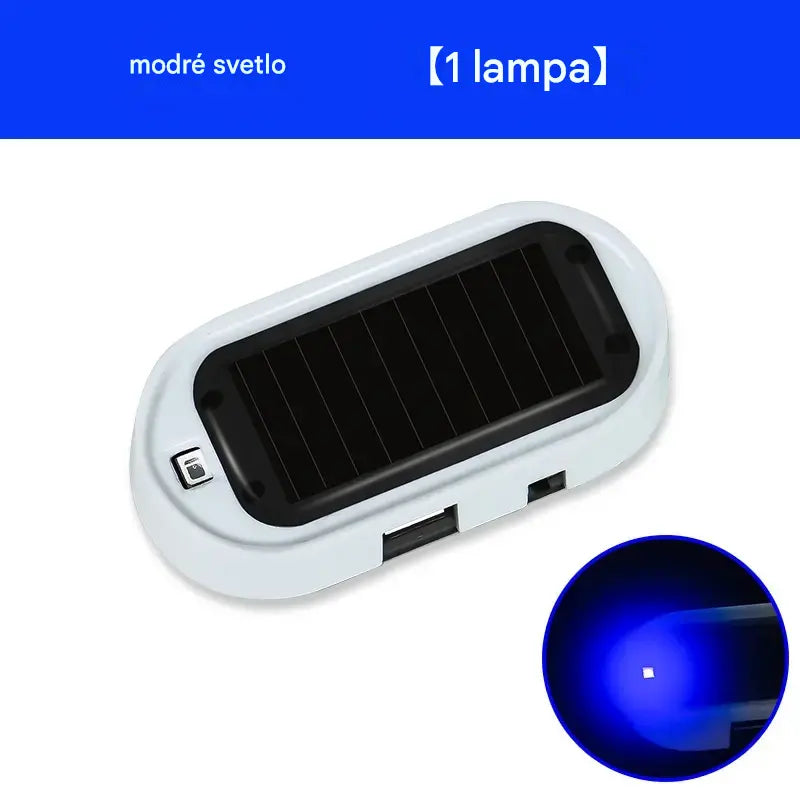 📢🚗 2 kusy 20 eur ⏰ Solárna LED lampa proti krádeži s blikajúcim svetlom