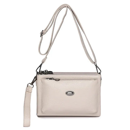 👜✨Módna dámska kabelka z mäkkého koženého materiálu s viacerými priehradkami
