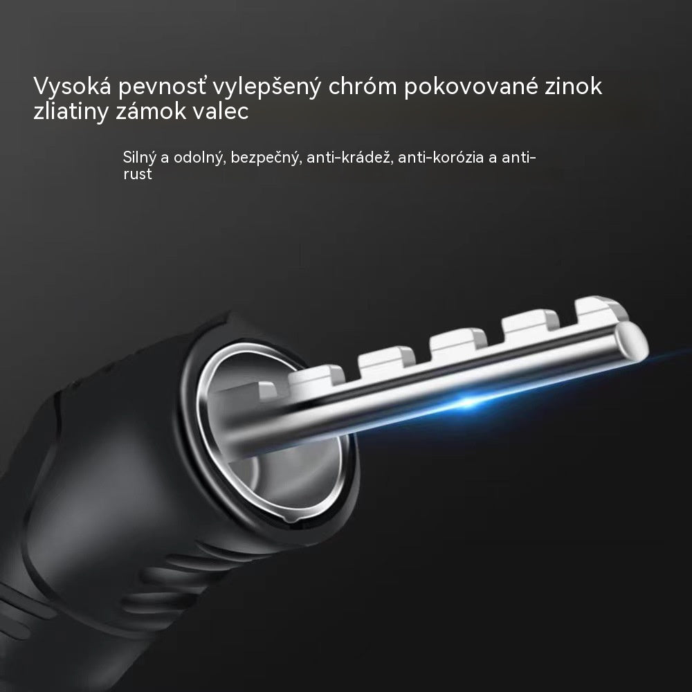 🏍️Kombinačný zámok na bicykel, zámok na prilbu, kombinovaný zámok proti krádeži, elektrický bicykel a motocykel