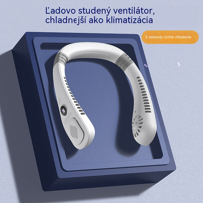 💨 Krčný ventilátor klimatizácie – Extrémne tichý, prenosný a otočný o 360° – Ideálny na leto 🌞