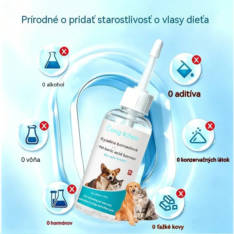 【Kúpte 1, získajte 1 zadarmo】 🐱🐶 Jemné kvapky na čistenie uší pre domáce zvieratá – Rozlúčte sa s chorobami uší