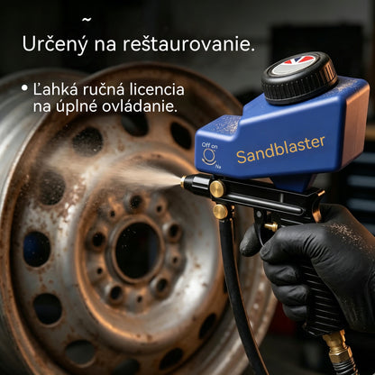 🔫✨ Prenosná pieskovacia pištoľ s gravitačným účinkom – na odstraňovanie hrdze, leptanie a odhrotovanie.