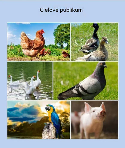 🐔【500g】Veterinárny doplnok stopových prvkov proti klovaniu, vhodný pre sliepky, kačice, husi a tie, ktoré klujú pri vetracom otvore, perie alebo vajciach.