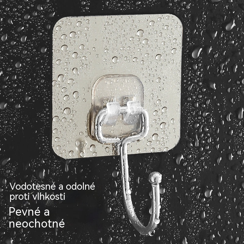 🏠🎖️【1 sada po 10 kusoch】Samolepiace vodovzdorné háčiky vhodné do kuchyne aj do kúpeľne