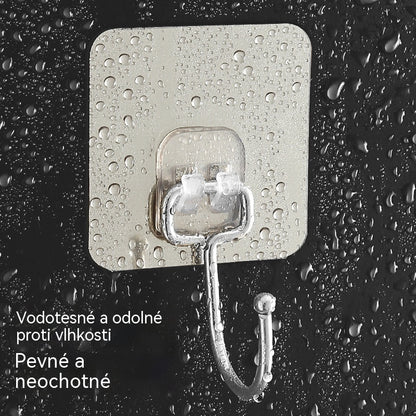 🏠🎖️【1 sada po 10 kusoch】Samolepiace vodovzdorné háčiky vhodné do kuchyne aj do kúpeľne