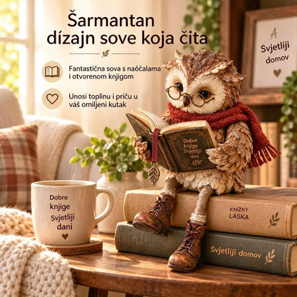 💥 50% popusta samo na ograničeno vrijeme! 🦉 Preslatka figurica sove koja čita