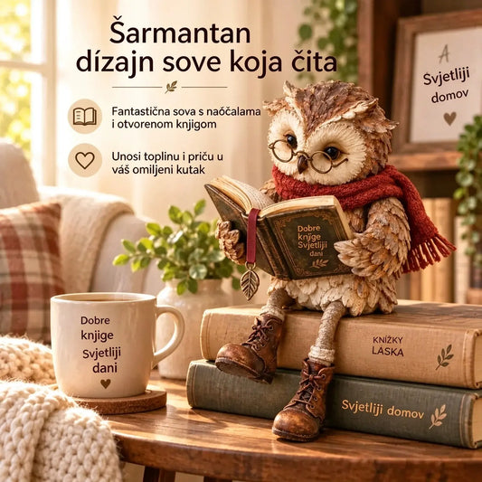 💥 50% popusta samo na ograničeno vrijeme! 🦉 Preslatka figurica sove koja čita
