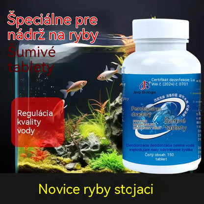 🐟【150 kapsúl】💧Šumivé tablety na čistenie vody v akváriách a jazierkach🔥