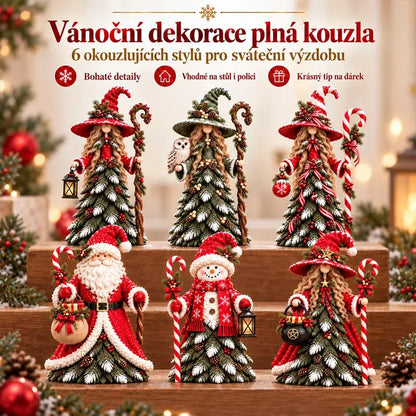 🎄🎅Kreatívne vianočné figúrky snehuliaka, Santa Clausa a čarodejnice