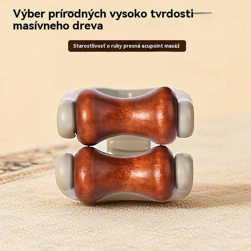🎁💸【Kúpte 1, získajte 1 zadarmo】🌿 Masážny prístroj na prsty z masívneho dreva: Valčeky z prírodného dreva pomáhajú odblokovať kĺbové meridiány a zmierniť únavu rúk. 🌿