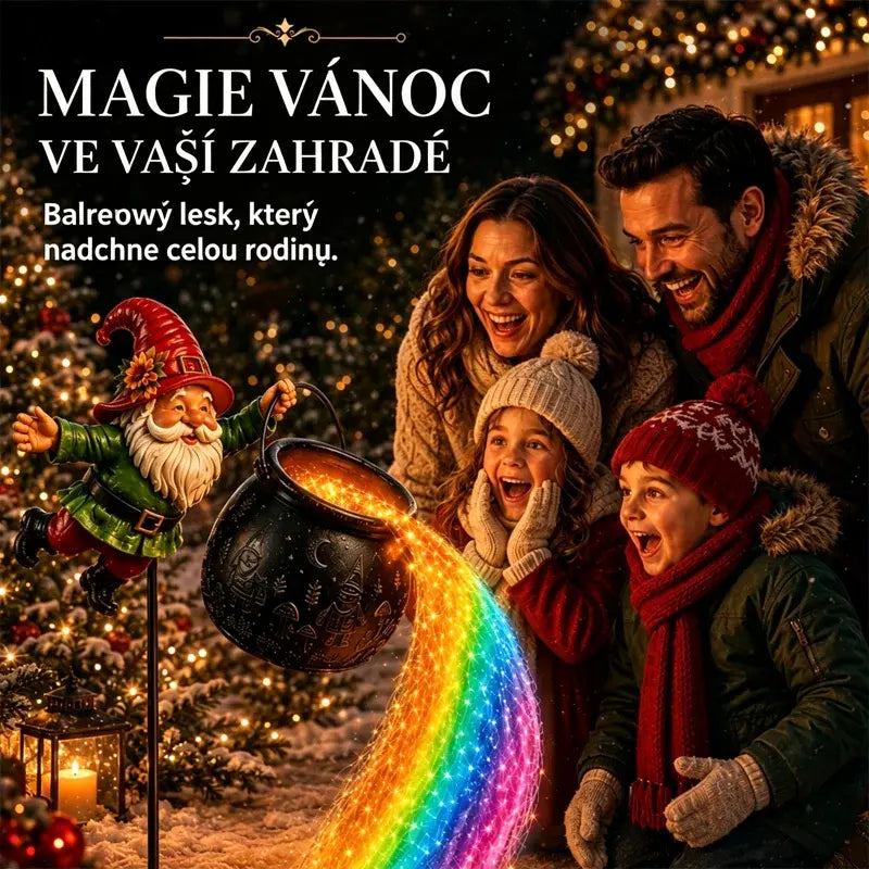 ✨🎄Vianočné vonkajšie záhradné svetlá Santa Claus Crucible