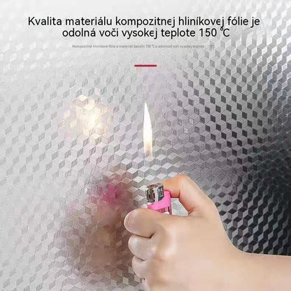 【40cm✖10m】Nerezová oceľová olejotesná lepiaca tapeta v rolke