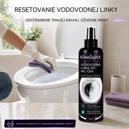 ✨【Kúp 1, získaj 1 zadarmo】🚽Čistiaci prostriedok na toalety odstraňuje čierne škvrny a vodný kameň z línie hladiny vody, ako aj odolné nečistoty.