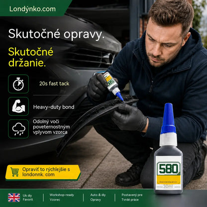 【5-dielna sada】🛠️ Okamžité lepidlo – lepí kov, plast a gumu. Vytvrdne za 20 sekúnd, odolné voči poveternostným vplyvom a nárazom. 30 ml. -50%! 🔧✨