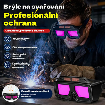 🧰🕶️【Ochranné okuliare + 10 ochranných fólií】Zváračské ochranné okuliare