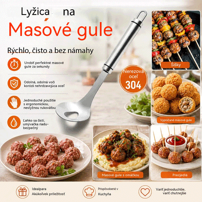 🍖【2 kusy】Forma na mäsové gule z nehrdzavejúcej ocele 304 – ideálna na prípravu mäsových a rybích gulí, dokonalá pre domáce varenie. 🥄