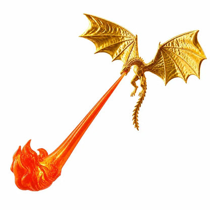 🐉🔥 3D LED svetlo s ohnivo chrliacim drakom | Fantasy žiariaca dekorácia na poličku