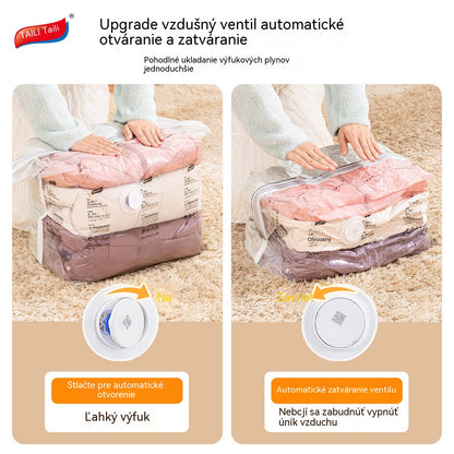 【5-dielna sada】 Veľké, stlačiteľné vákuové úložné vrecko: nevyžaduje pumpičku, je nepriepustné a ideálne na úsporu miesta v kufri a doma