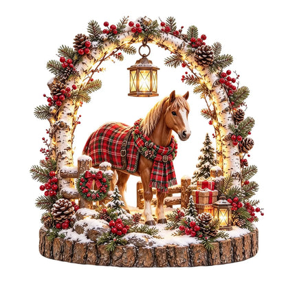 🎄🐮🐴🦌 LED svietiace figúrky (krava, kôň a jeleň) – vianočné dekorácie na stoly a okná