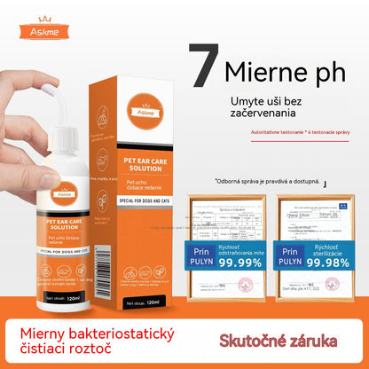 【Kúpte 1 a získajte 1 zadarmo】⏰ Jemný roztok na čistenie uší domácich zvierat 🐶🐱