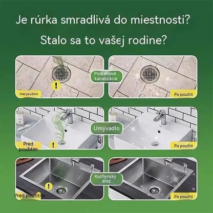 2 balenia (100 tabliet) za 22 eur. Vo vode rozpustné kapsuly na elimináciu zápachu z odtokov – dokonalé riešenie na zamedzenie šírenia zápachu v kúpeľniach a kuchyniach.