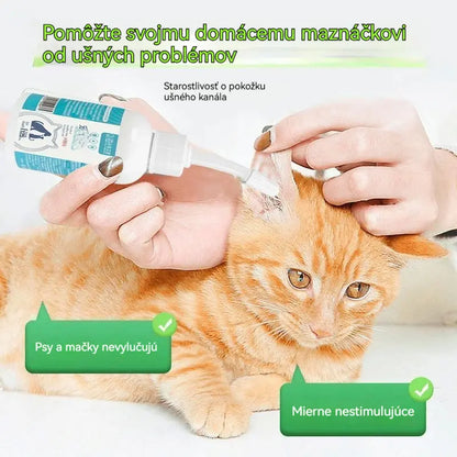 【Kúp 1, získaj 1 zadarmo】🐶🐱 Čistič uší domácich zvierat | Upokojuje svrbenie uší 👂 Vhodné pre mačky a psy