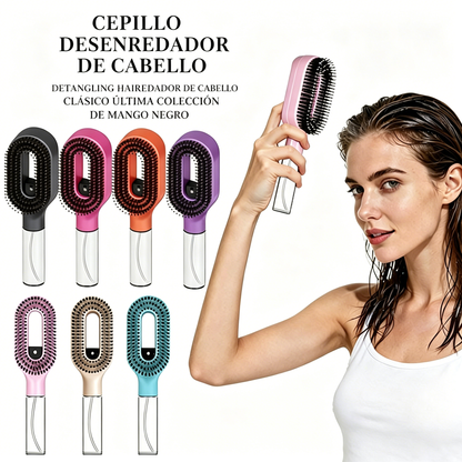 💖💨Un peine con función de pulverización de un solo botón para evitar eficazmente que el cabello se enrede.