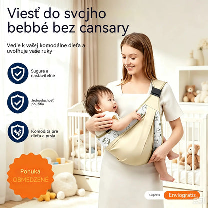 👶 Priedušný nosič 4 v 1: umožňuje nosiť dieťa vpredu alebo na chrbte, tvárou dovnútra alebo von, pohodlný pre bábätká od 0 do 36 mesiacov. 💞✨