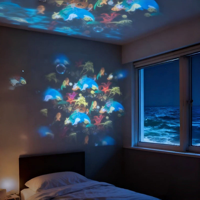 💖🌙2026 Dynamicky rotujúca LED projekčná lampa! ☁️🔥✨