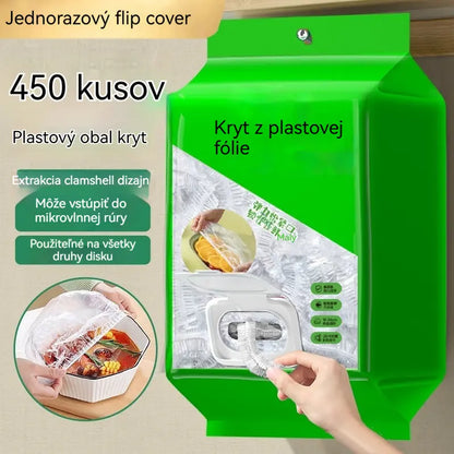 🥗✨ 450 jednorazových pokrievok na potraviny | Flexibilné pokrievky na taniere, misky a nádoby
