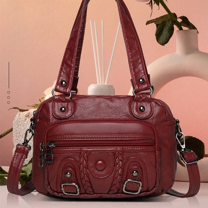 👛✨Veľká dámska kabelka z mäkkého koženého materiálu