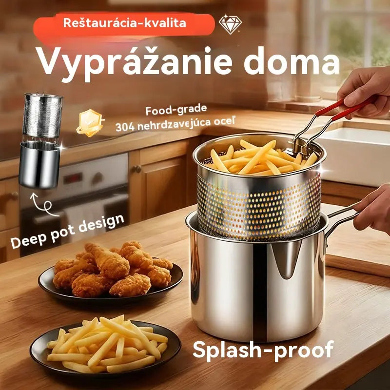 🍢🍖🍗Nerezový gril na panvicu-Môže sa vyprážať