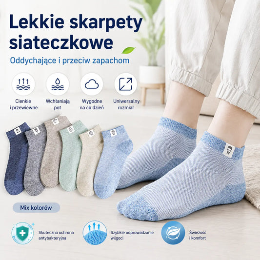 10 párov za 20 EUR🔥⚡🧦Pánske priedušné ponožky s antibakteriálnou úpravou a odolné voči zápachom
